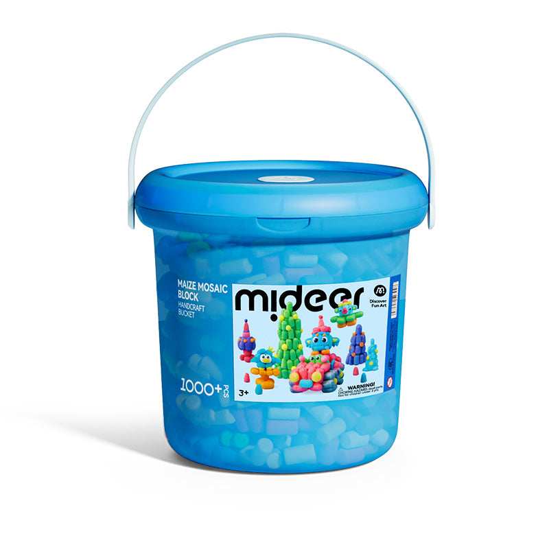 Mideer maize mosaic block handcraft bucket for kids in Kuwait